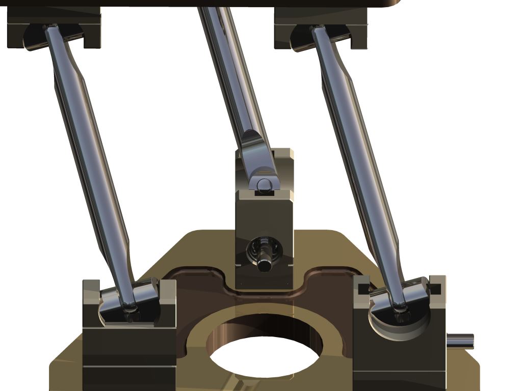 蜗轮蜗杆并联运动机构三维建模图纸 INVENTOR设计 附IGS格式